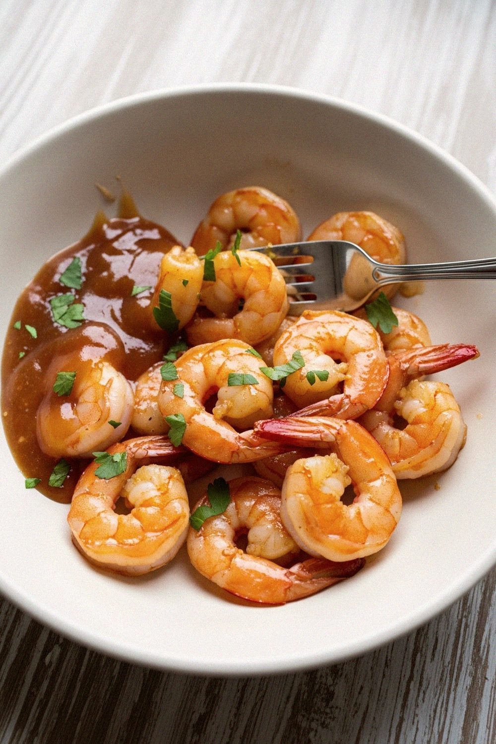 Crevettes à l'ail et au miel — sauce caramélisée dans la poêle | Recettes du Soir