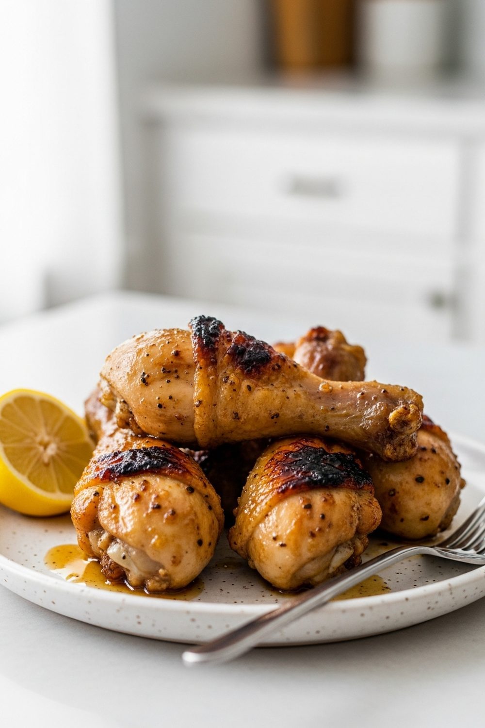 Pilons de poulet à l'air fryer — dorés et caramélisés au miel et citron | Recettes du Soir