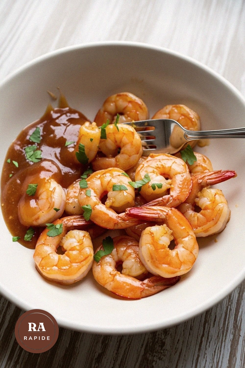 Crevettes à l'ail et au miel en 20 minutes 1 Recette rapides
