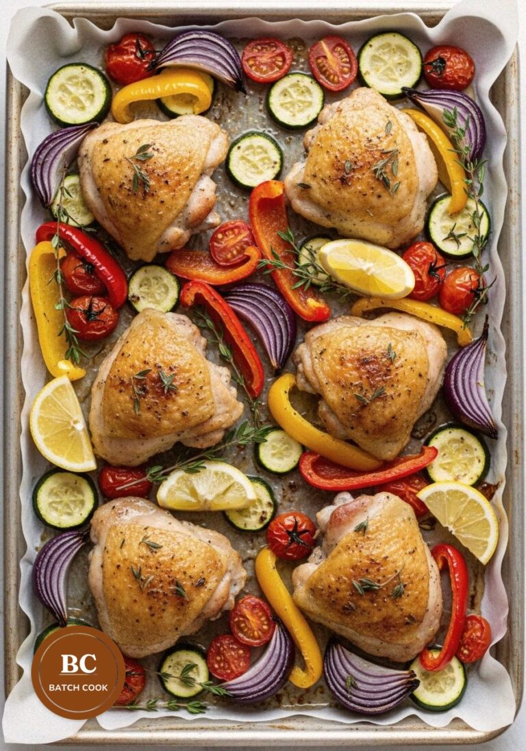 Sheet pan de poulet aux légumes d&rsquo;été